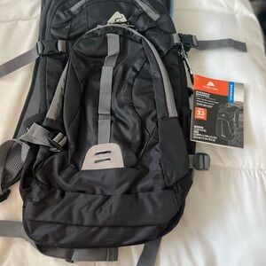 Ozark Trail Black and Gray Riverdale Backpack